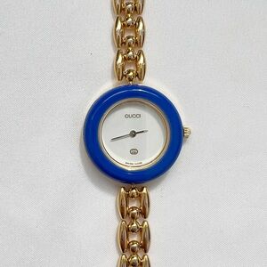 gucci vintage interchangeable royal blue BEZEL ONLY